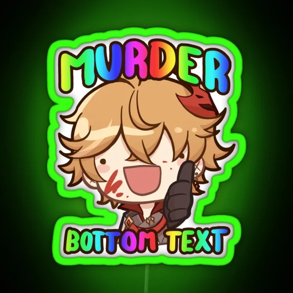 CHILDE LOVES MURGER RGB Neon Sign
