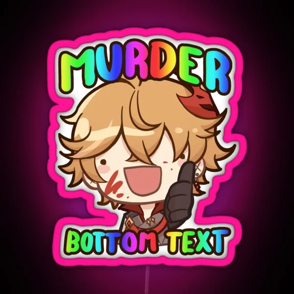 CHILDE LOVES MURGER RGB Neon Sign