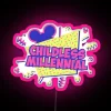 Modern Childless Millennial Home Decor RGB Color Changing Sign Canvas