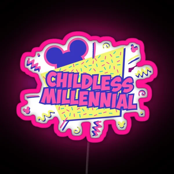 Childless Millennial RGB Neon Sign