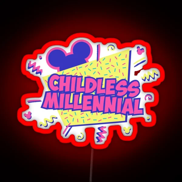 Childless Millennial RGB Neon Sign