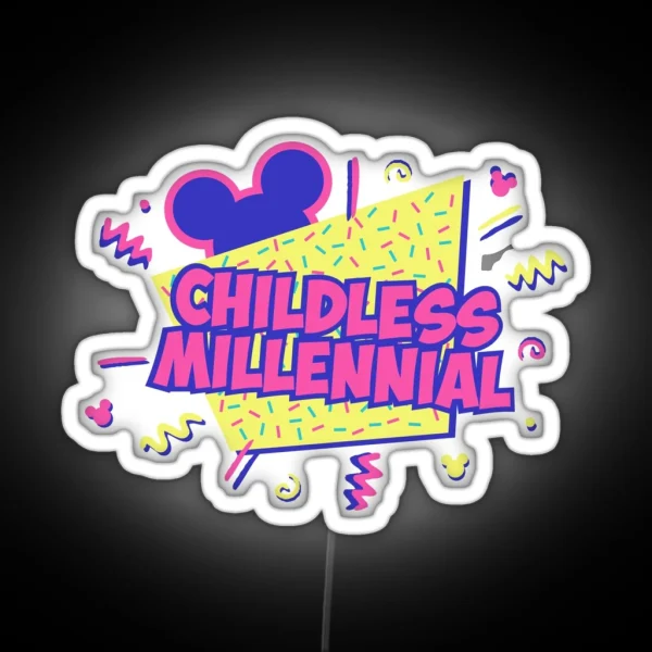 Childless Millennial RGB Neon Sign