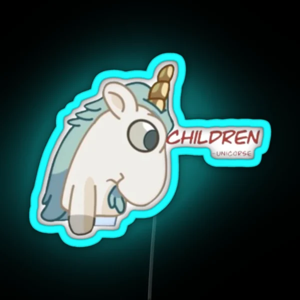 Children Unicorse RGB Neon Sign