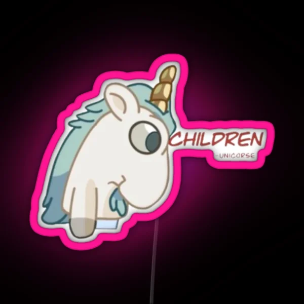 Children Unicorse RGB Neon Sign