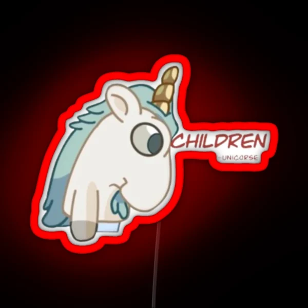 Children Unicorse RGB Neon Sign