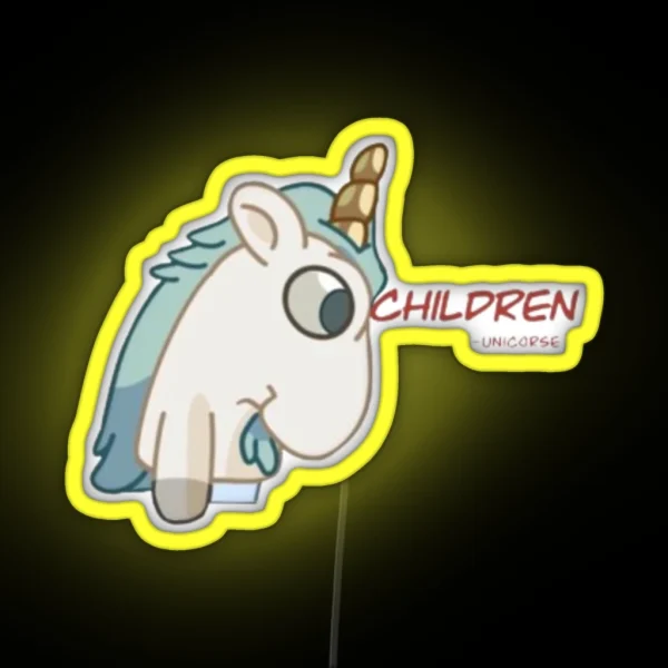 Children Unicorse RGB Neon Sign