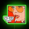 Add retro vibes with bold Pop Art RGB neon sign