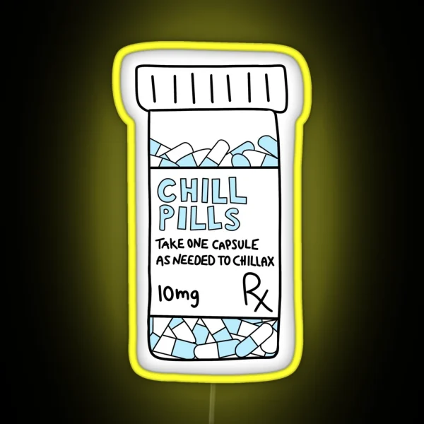 Chill Pills Blue RGB Neon Sign