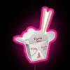 Color-Changing Neon Sign with Bright RGB Lighting for Restaurant Decorations