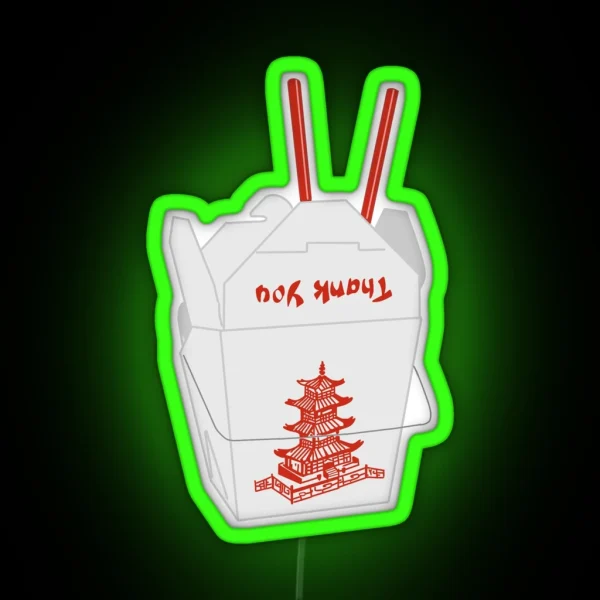 Chinese Takeout Box RGB Neon Sign