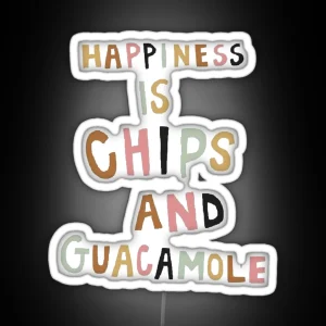 Chips And Guac RGB Neon Sign