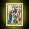 Vintage Illuminated Chivalric Code Codex Manesse Artistic RGB LED Sign