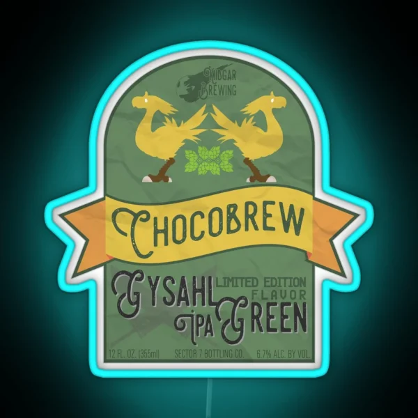 Chocobrew Gysahl Green IPA RGB Neon Sign