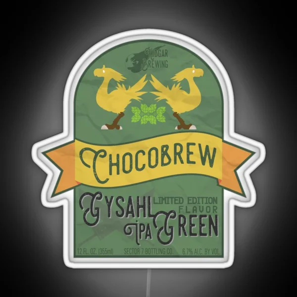 Chocobrew Gysahl Green IPA RGB Neon Sign