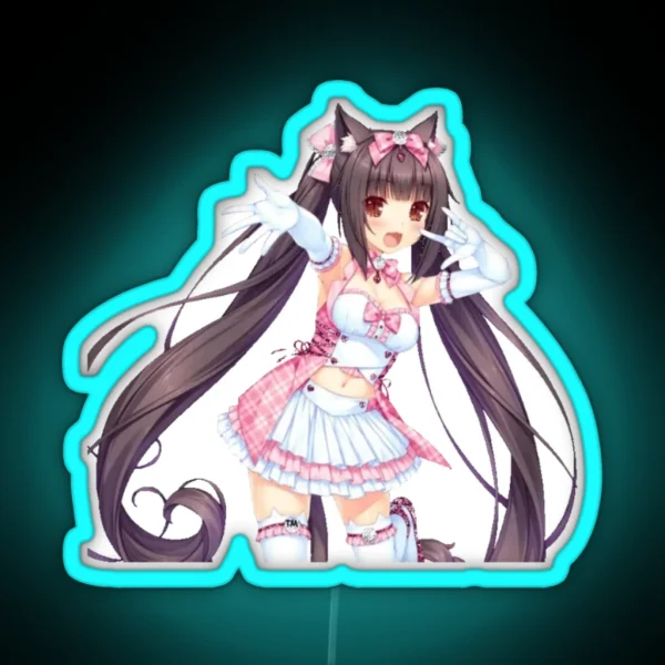 Chocola Kawaii Anime Led RGB Neon Sign