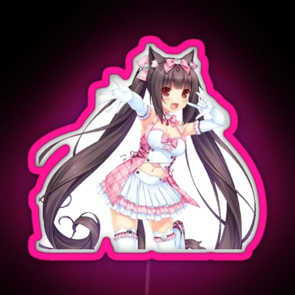 Chocola Kawaii Anime Led RGB Neon Sign