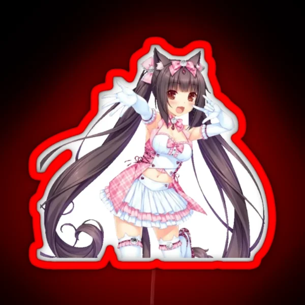 Chocola Kawaii Anime Led RGB Neon Sign