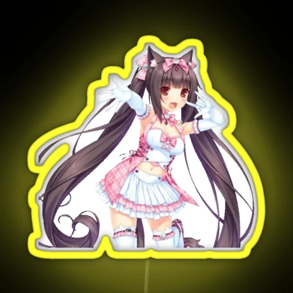 Chocola Kawaii Anime Led RGB Neon Sign
