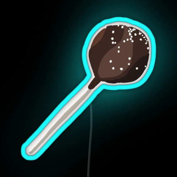 Chocolate Cake Pop RGB Neon Sign