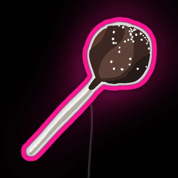 Chocolate Cake Pop RGB Neon Sign