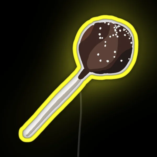 Chocolate Cake Pop RGB Neon Sign