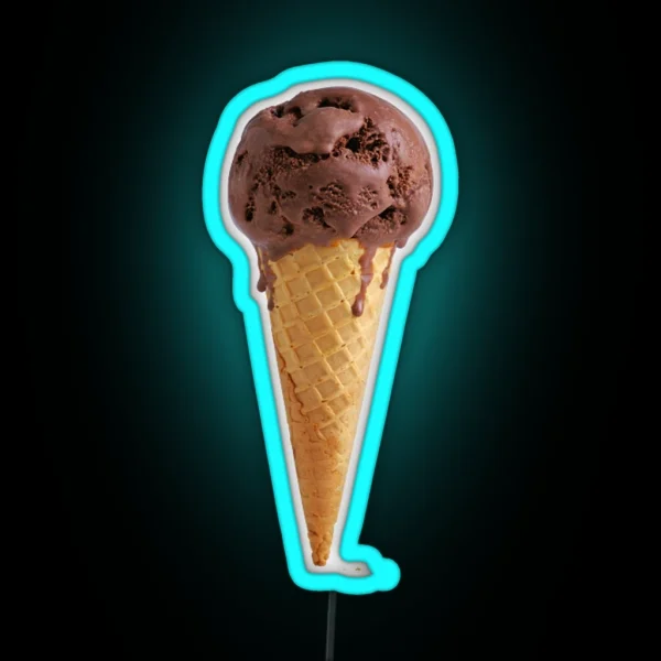 Chocolate Cone RGB Neon Sign
