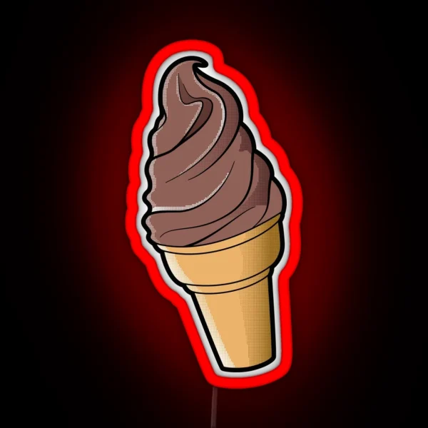 Chocolate Ice Cream RGB Neon Sign