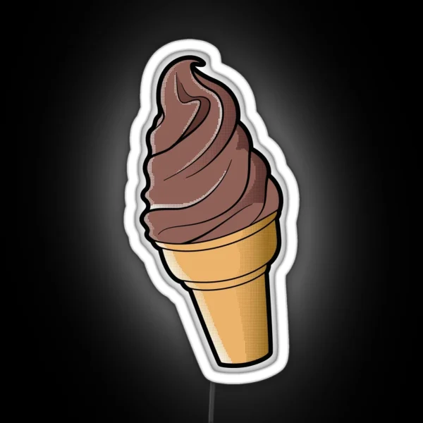 Chocolate Ice Cream RGB Neon Sign