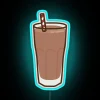 RGB Neon Sign with Vibrant Colors, Chocolate Milk Flavor Inspiration