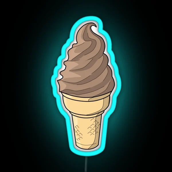 Chocolate Swirl RGB Neon Sign