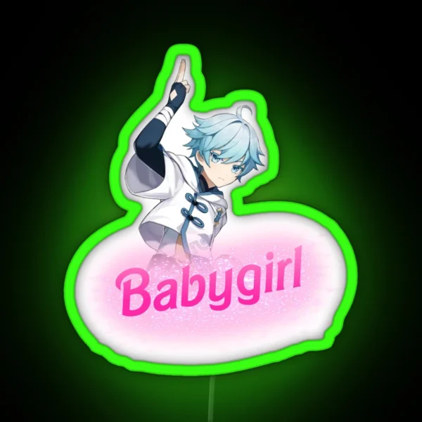 Chongyun Babygirl RGB Neon Sign