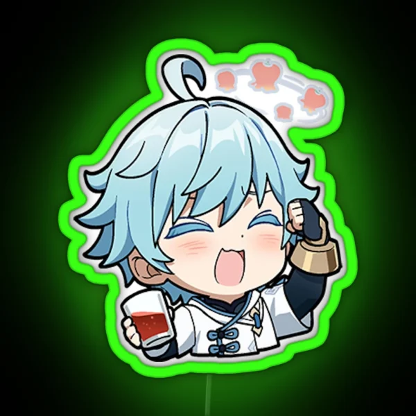 Chongyun Chibi Genshin Impact RGB Neon Sign