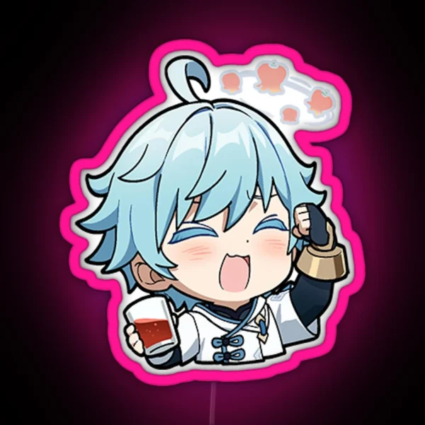Chongyun Chibi Genshin Impact RGB Neon Sign