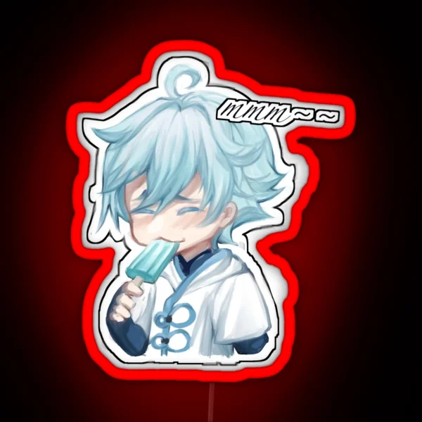 Chongyun Fanmade Genshin Merch RGB Neon Sign