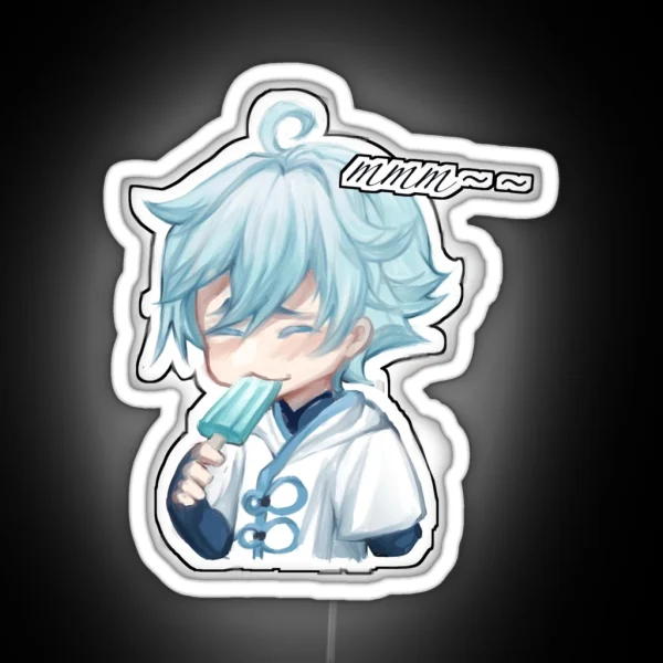 Chongyun Fanmade Genshin Merch RGB Neon Sign