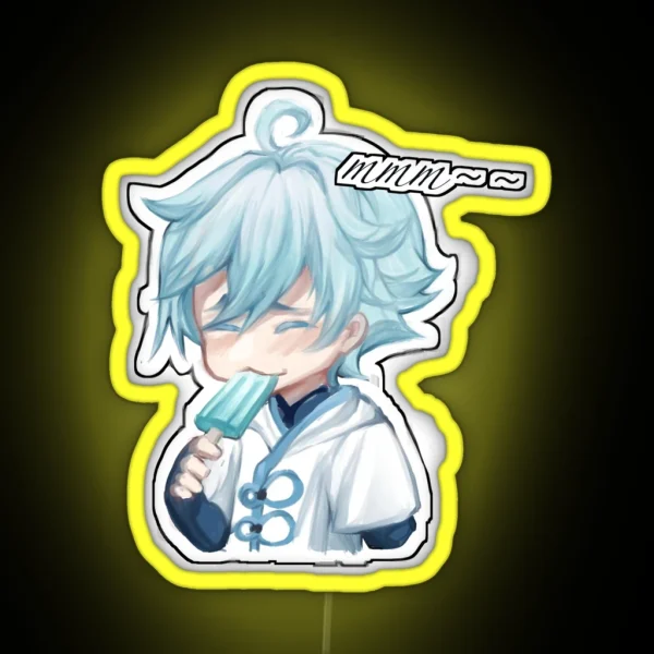 Chongyun Fanmade Genshin Merch RGB Neon Sign