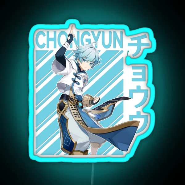 Chongyun Genshin Impact RGB Neon Sign