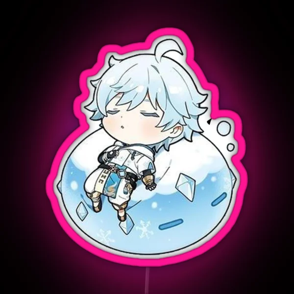 Chongyun S Sweet Dream And Cryo Slime RGB Neon Sign