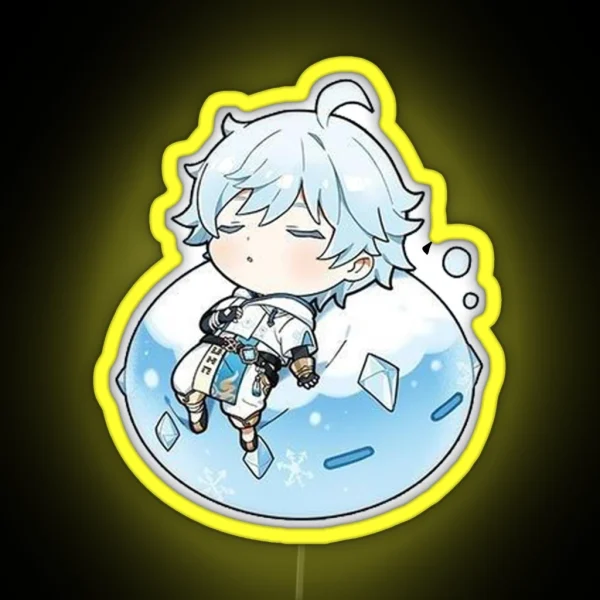 Chongyun S Sweet Dream And Cryo Slime RGB Neon Sign