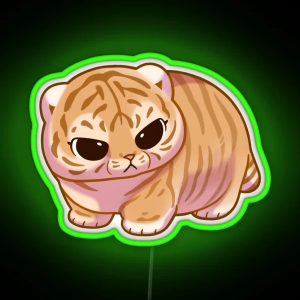 Chonky Tiger RGB Neon Sign