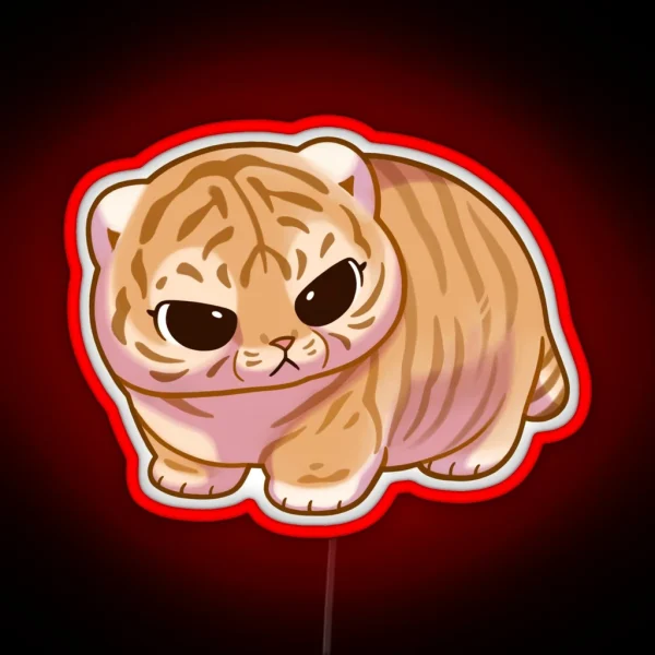 Chonky Tiger RGB Neon Sign