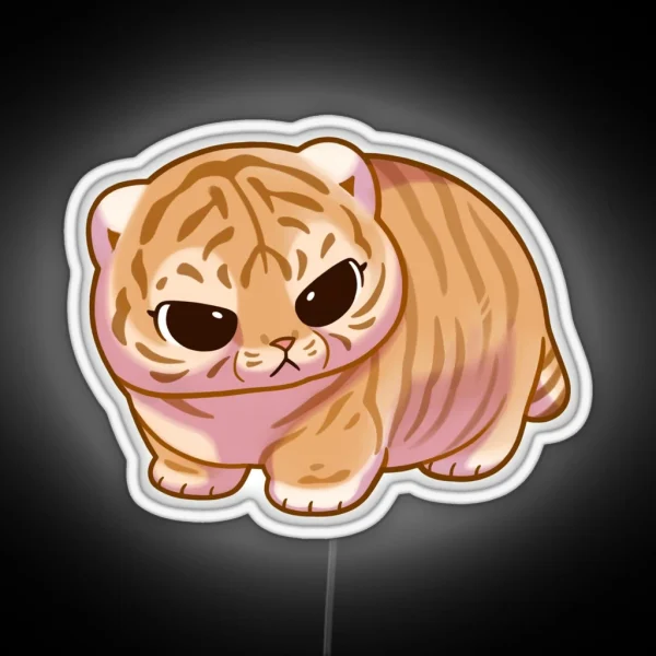 Chonky Tiger RGB Neon Sign