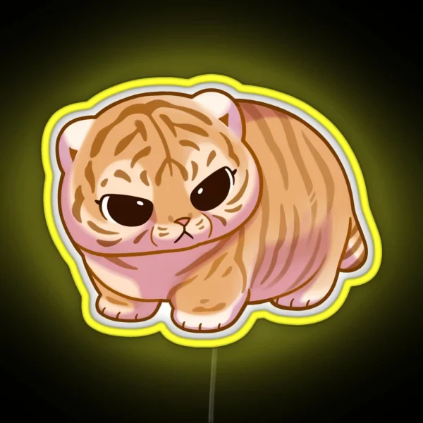Chonky Tiger RGB Neon Sign