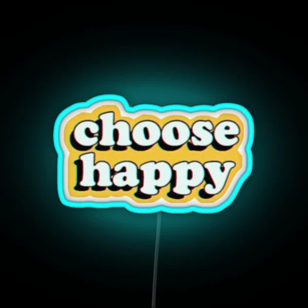 Choose Happy RGB Neon Sign