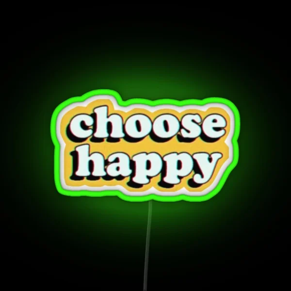 Choose Happy RGB Neon Sign