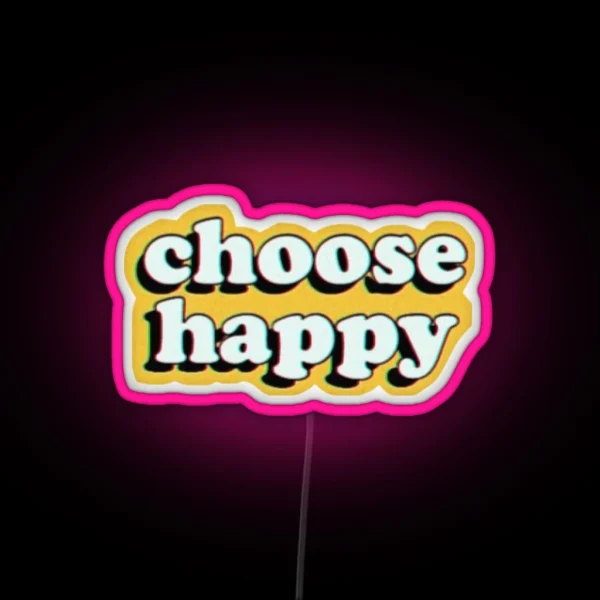 Choose Happy RGB Neon Sign