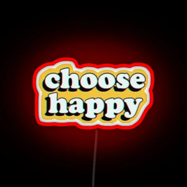 Choose Happy RGB Neon Sign