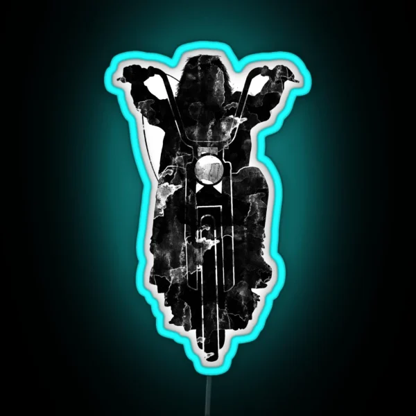 Chopper Motorcycle Led RGB Neon Sign