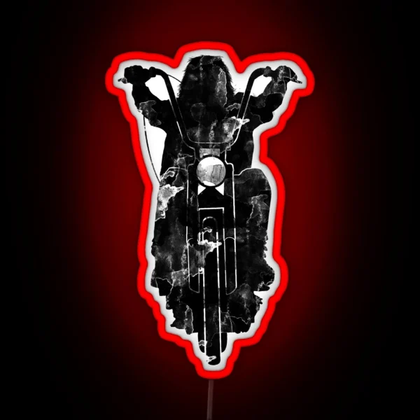 Chopper Motorcycle Led RGB Neon Sign