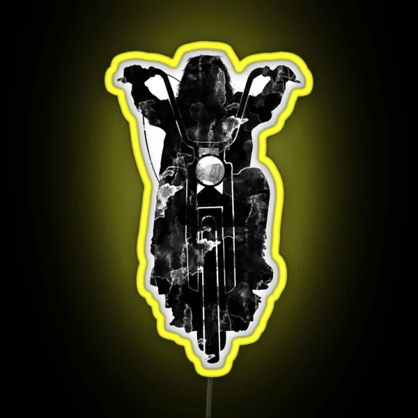 Chopper Motorcycle Led RGB Neon Sign